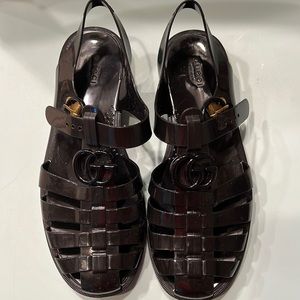 Gucci Rubber Buckle Strap Sandal